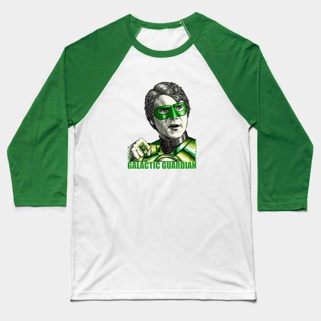 Emerald Knight Baseball T-Shirt by sapanaentertainment